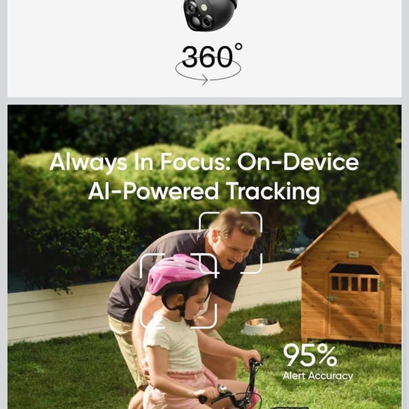 Eufy Security Camera with Solar Panel - Black and White - Picture 5 of 6